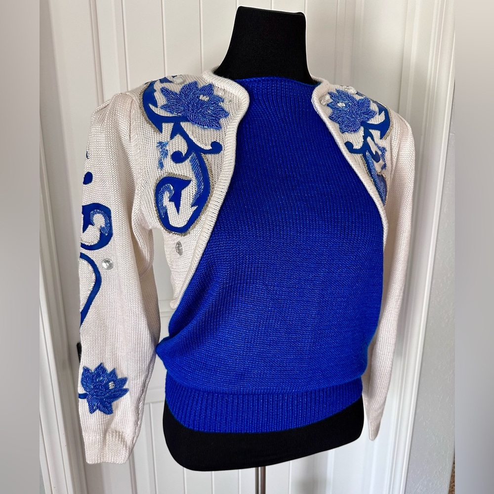 Vintage Shannan  Floral cardigan Sz M